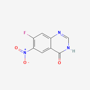 7-fluoro-6-nitro-3H-quinazolin-4-one CAS 162012-69-3