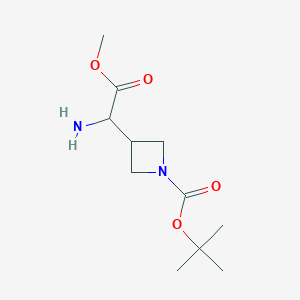 tert-butyl 3-(1-amino-2-methoxy-2-oxoethyl)azetidine-1-carboxylate CAS 1620451-38-8