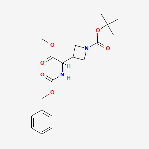tert-butyl 3-[2-methoxy-2-oxo-1-(phenylmethoxycarbonylamino)ethyl]azetidine-1-carboxylate CAS 1620451-40-2