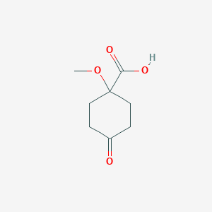 1-methoxy-4-oxocyclohexane-1-carboxylic acid CAS 1622928-68-0