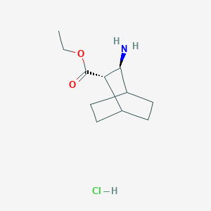 ethyl (2S,3S)-3-aminobicyclo[2.2.2]octane-2-carboxylate;hydrochloride CAS 1626394-43-1