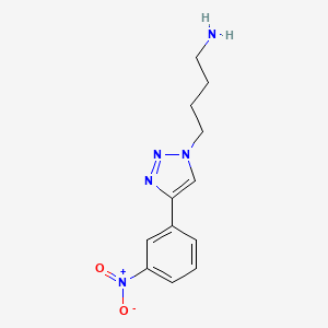4-[4-(3-nitrophenyl)triazol-1-yl]butan-1-amine CAS 1626413-51-1