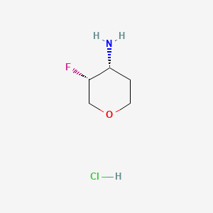(3R,4R)-3-fluorooxan-4-amine;hydrochloride CAS 1630906-37-4