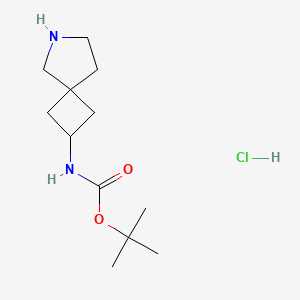 tert-butyl N-(6-azaspiro[3.4]octan-2-yl)carbamate;hydrochloride CAS 1630906-42-1