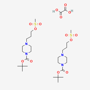 bis(tert-butyl 4-(3-methylsulfonyloxypropyl)piperazine-1-carboxylate);oxalic acid CAS 1630906-77-2
