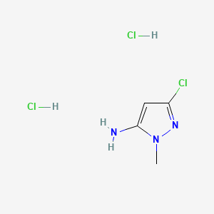 3-chloro-1-methylpyrazol-5-amine;dihydrochloride CAS 1630906-90-9
