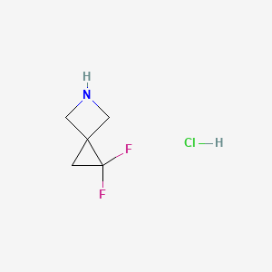 2,2-difluoro-5-azaspiro[2.3]hexane;hydrochloride CAS 1630906-91-0