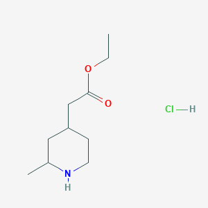 ethyl 2-(2-methylpiperidin-4-yl)acetate;hydrochloride CAS 1630907-07-1