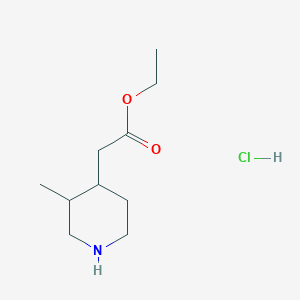 ethyl 2-(3-methylpiperidin-4-yl)acetate;hydrochloride CAS 1630907-26-4