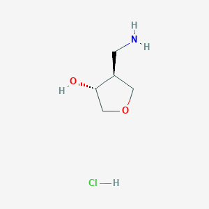 (3R,4S)-4-(aminomethyl)oxolan-3-ol;hydrochloride CAS 1630907-30-0