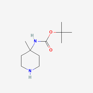 tert-butyl N-(4-methylpiperidin-4-yl)carbamate CAS 163271-08-7