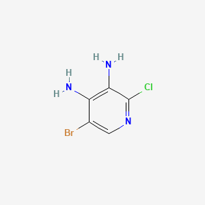 5-bromo-2-chloropyridine-3,4-diamine CAS 163452-78-6