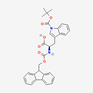 (2R)-2-(9H-fluoren-9-ylmethoxycarbonylamino)-3-[1-[(2-methylpropan-2-yl)oxycarbonyl]indol-3-yl]propanoic acid CAS 163619-04-3