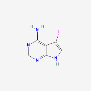 5-iodo-7H-pyrrolo[2,3-d]pyrimidin-4-amine CAS 163622-50-2
