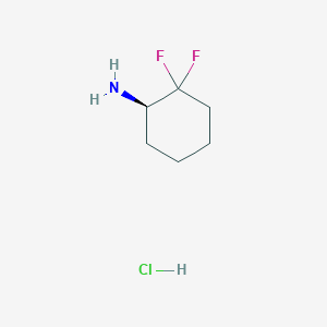 (1R)-2,2-difluorocyclohexan-1-amine;hydrochloride CAS 1638744-85-0