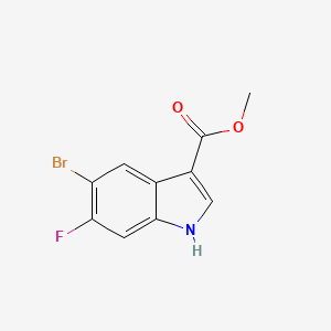 methyl 5-bromo-6-fluoro-1H-indole-3-carboxylate CAS 1638759-63-3