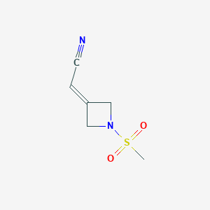 2-(1-methylsulfonylazetidin-3-ylidene)acetonitrile CAS 1638759-68-8
