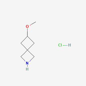 6-methoxy-2-azaspiro[3.3]heptane;hydrochloride CAS 1638761-19-9