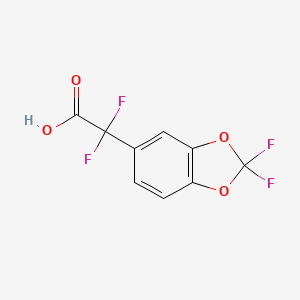 2-(2,2-difluoro-1,3-benzodioxol-5-yl)-2,2-difluoroacetic acid CAS 1638764-98-3
