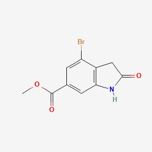 methyl 4-bromo-2-oxo-1,3-dihydroindole-6-carboxylate CAS 1638768-53-2