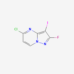 5-chloro-2-fluoro-3-iodopyrazolo[1,5-a]pyrimidine CAS 1638771-79-5