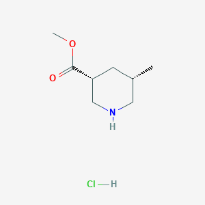 methyl (3R,5S)-5-methylpiperidine-3-carboxylate;hydrochloride CAS 1638772-09-4