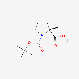 (2R)-2-methyl-1-[(2-methylpropan-2-yl)oxycarbonyl]pyrrolidine-2-carboxylic acid CAS 166170-15-6