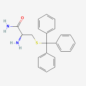 (2R)-2-amino-3-tritylsulfanylpropanamide CAS 166737-85-5
