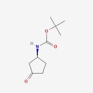 tert-butyl N-[(1S)-3-oxocyclopentyl]carbamate CAS 167298-40-0