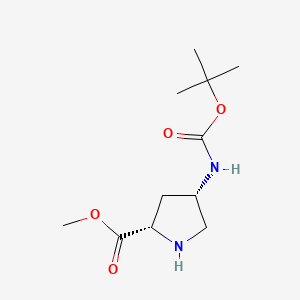 methyl (2S,4S)-4-[(2-methylpropan-2-yl)oxycarbonylamino]pyrrolidine-2-carboxylate CAS 168263-82-9