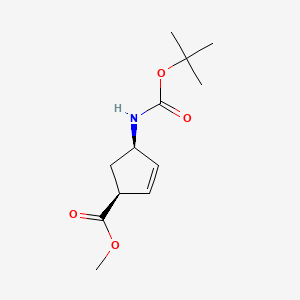 methyl (1S,4R)-4-[(2-methylpropan-2-yl)oxycarbonylamino]cyclopent-2-ene-1-carboxylate CAS 168683-02-1