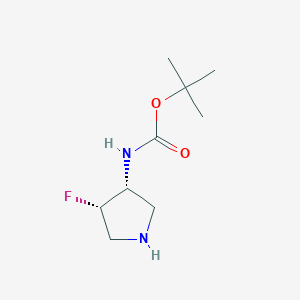 tert-butyl N-[(3R,4S)-4-fluoropyrrolidin-3-yl]carbamate CAS 169750-42-9