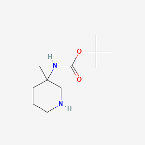 tert-butyl N-(3-methylpiperidin-3-yl)carbamate CAS 169750-96-3