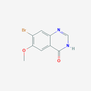 7-bromo-6-methoxy-3H-quinazolin-4-one CAS 1698027-08-5