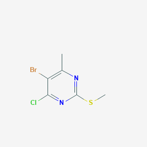 5-bromo-4-chloro-6-methyl-2-methylsulfanylpyrimidine CAS 17119-74-3