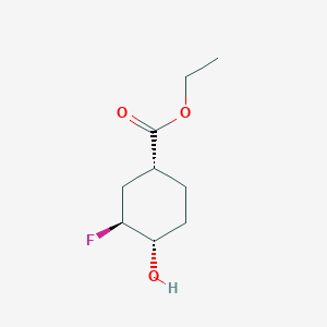 ethyl (1R,3S,4S)-3-fluoro-4-hydroxycyclohexane-1-carboxylate CAS 1715034-50-6