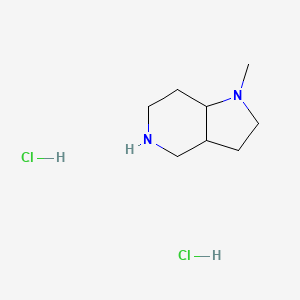 1-methyl-2,3,3a,4,5,6,7,7a-octahydropyrrolo[3,2-c]pyridine;dihydrochloride CAS 172281-71-9