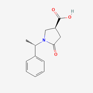 (3S)-5-oxo-1-[(1S)-1-phenylethyl]pyrrolidine-3-carboxylic acid CAS 173340-19-7