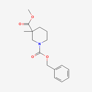 1-O-benzyl 3-O-methyl 3-methylpiperidine-1,3-dicarboxylate CAS 174543-82-9