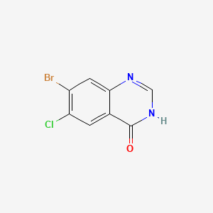 7-bromo-6-chloro-3H-quinazolin-4-one CAS 17518-98-8