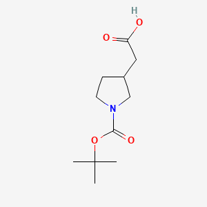 2-[1-[(2-methylpropan-2-yl)oxycarbonyl]pyrrolidin-3-yl]acetic acid CAS 175526-97-3