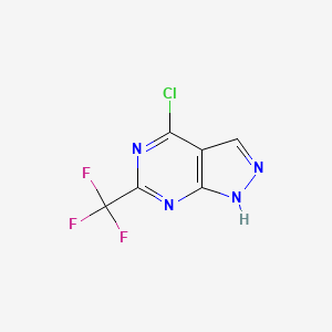 4-chloro-6-(trifluoromethyl)-1H-pyrazolo[5,4-d]pyrimidine CAS 1780-80-9