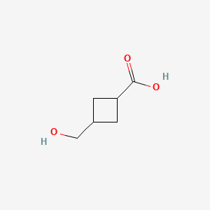 3-(hydroxymethyl)cyclobutane-1-carboxylic acid CAS 1781036-60-9