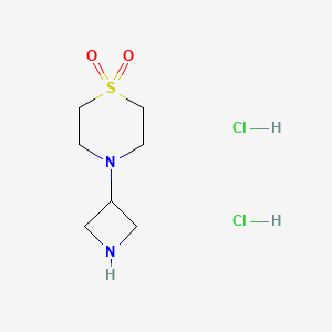 4-(azetidin-3-yl)-1,4-thiazinane 1,1-dioxide;dihydrochloride CAS 178312-02-2