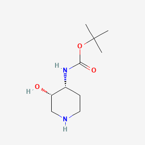 tert-butyl N-[(3S,4R)-3-hydroxypiperidin-4-yl]carbamate CAS 1787258-87-0