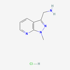 (1-methylpyrazolo[3,4-b]pyridin-3-yl)methanamine;hydrochloride CAS 1788054-70-5
