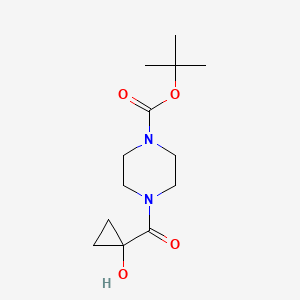 tert-butyl 4-(1-hydroxycyclopropanecarbonyl)piperazine-1-carboxylate CAS 1788054-84-1
