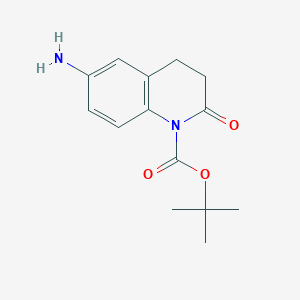tert-butyl 6-amino-2-oxo-3,4-dihydroquinoline-1-carboxylate CAS 1788054-94-3