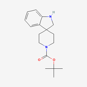 tert-butyl spiro[1,2-dihydroindole-3,4'-piperidine]-1'-carboxylate CAS 180465-84-3