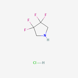 3,3,4,4-tetrafluoropyrrolidine;hydrochloride CAS 1810-13-5